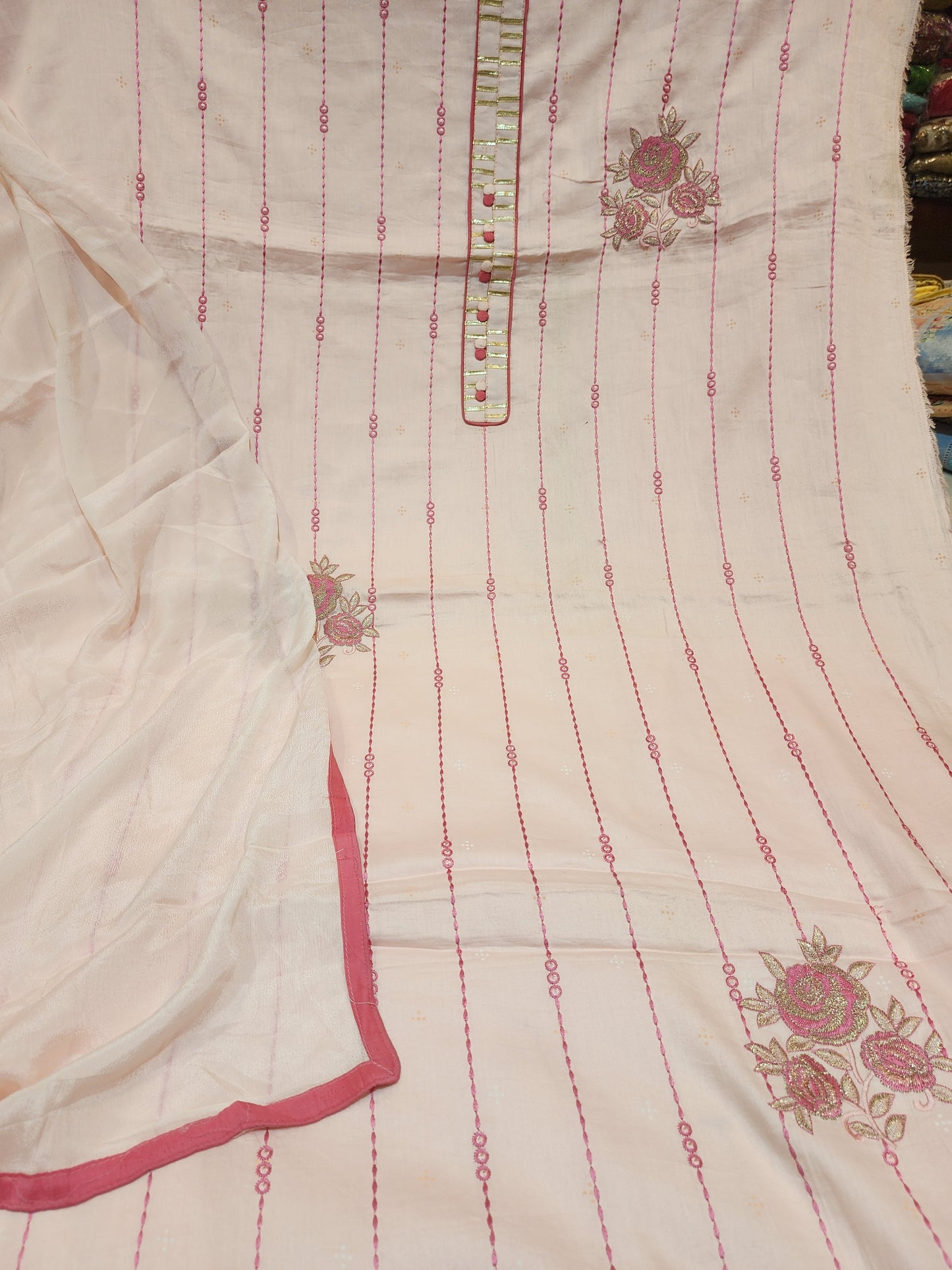 Baby pink Cotton suit