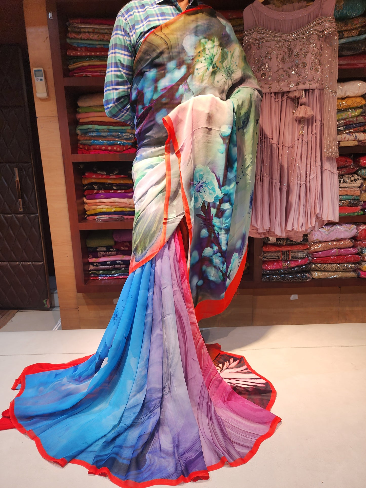 Satya Paul multicolored Saree
