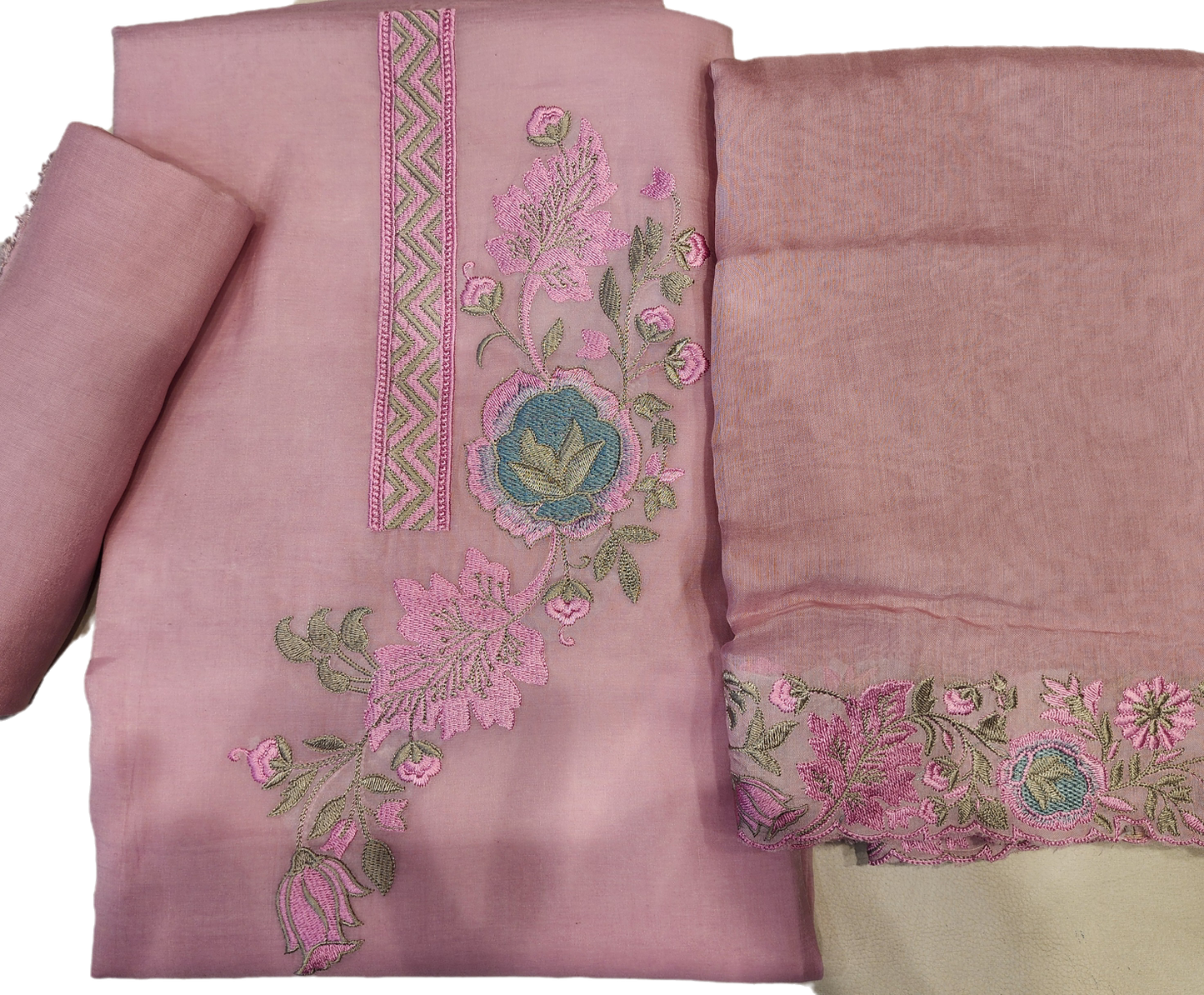 Mulmul cotton embroidery suits