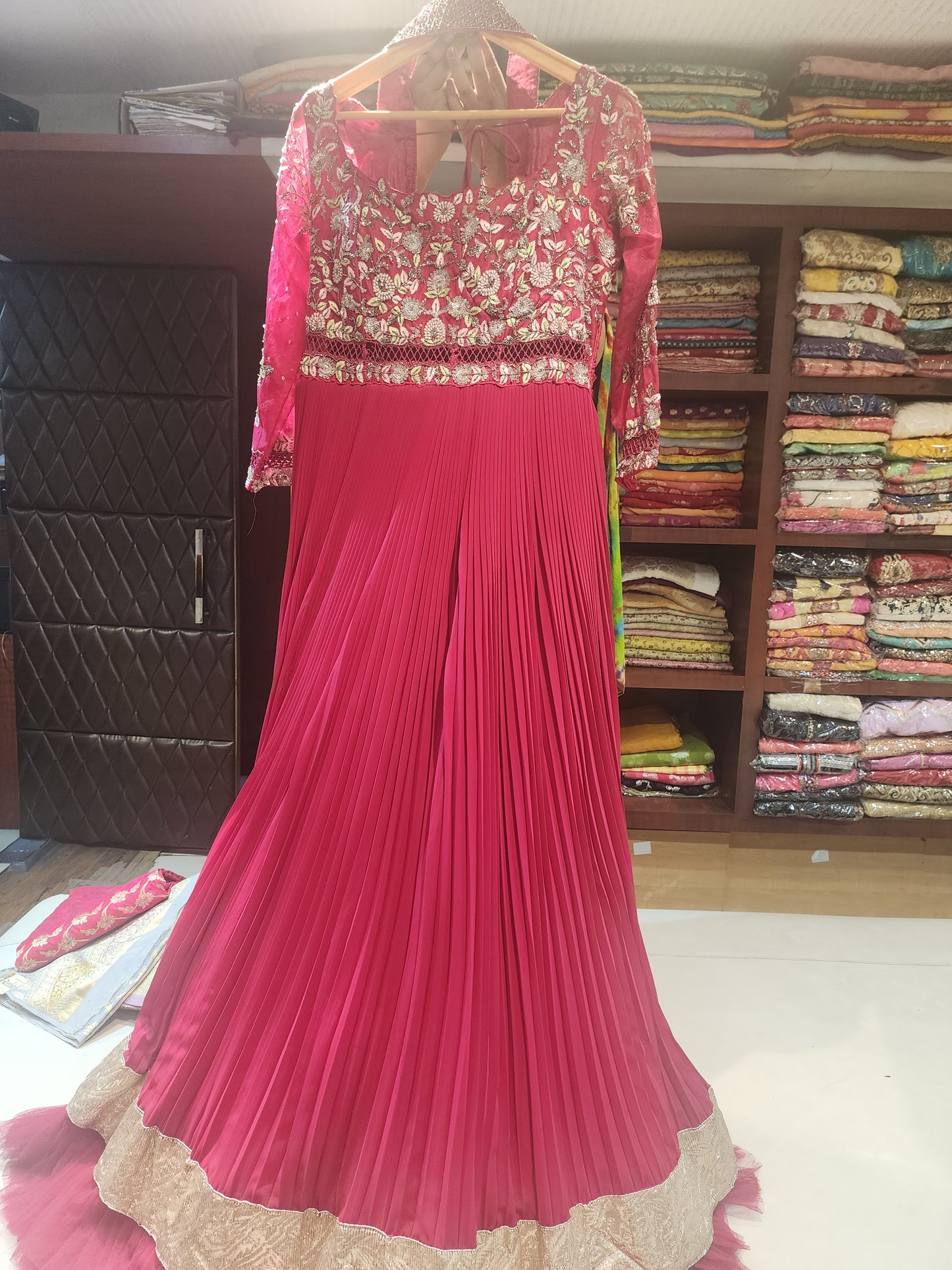 Cherry anarkali dress