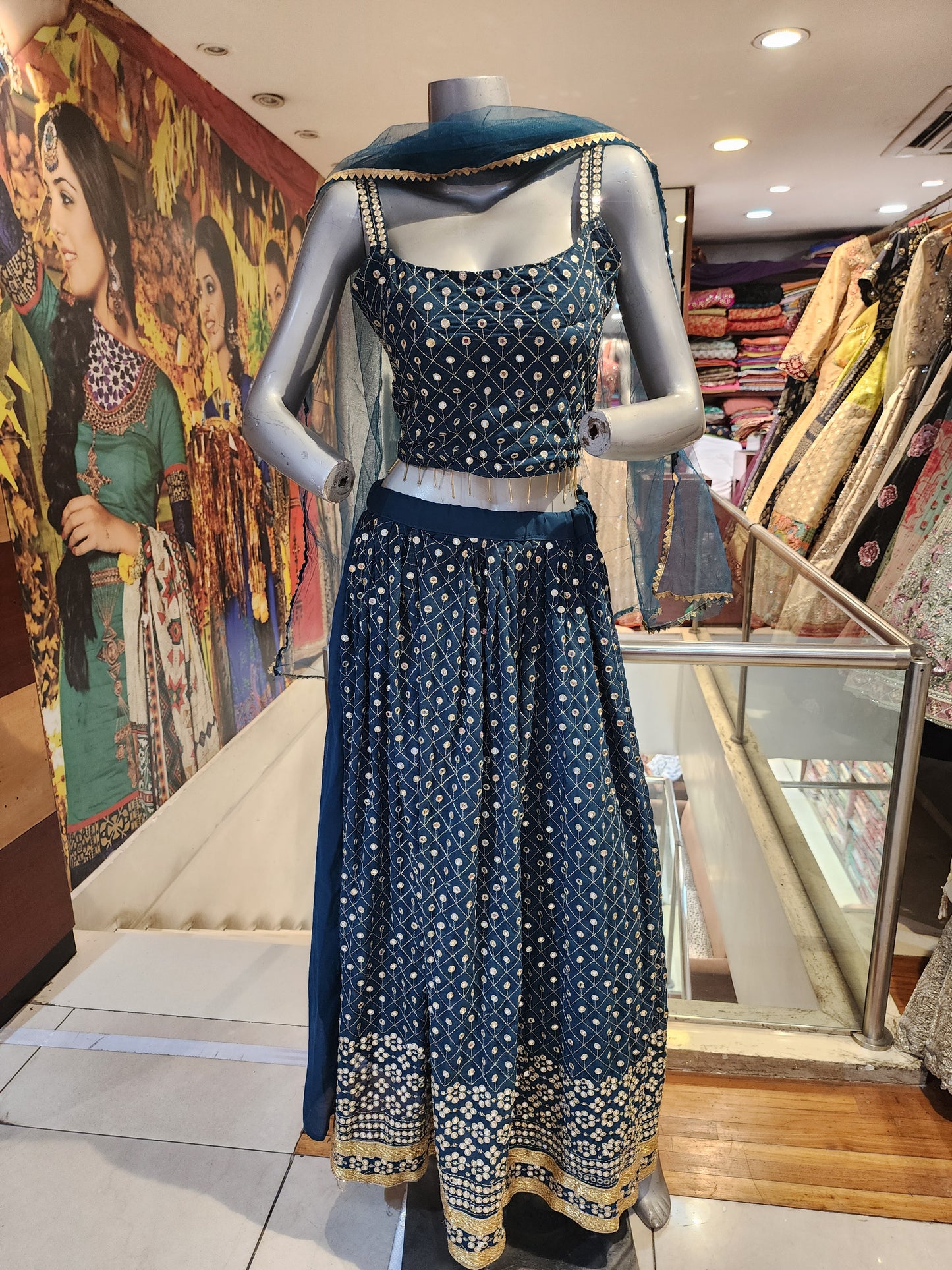 Rama Green lehenga