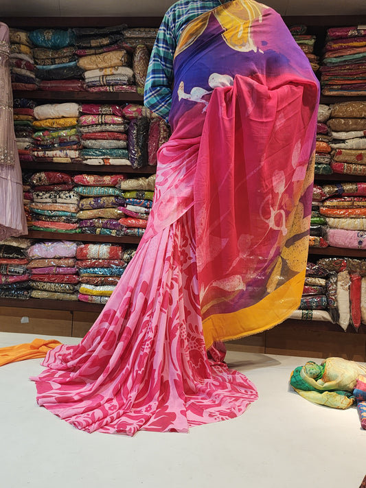 Satya Paul multicolored saree