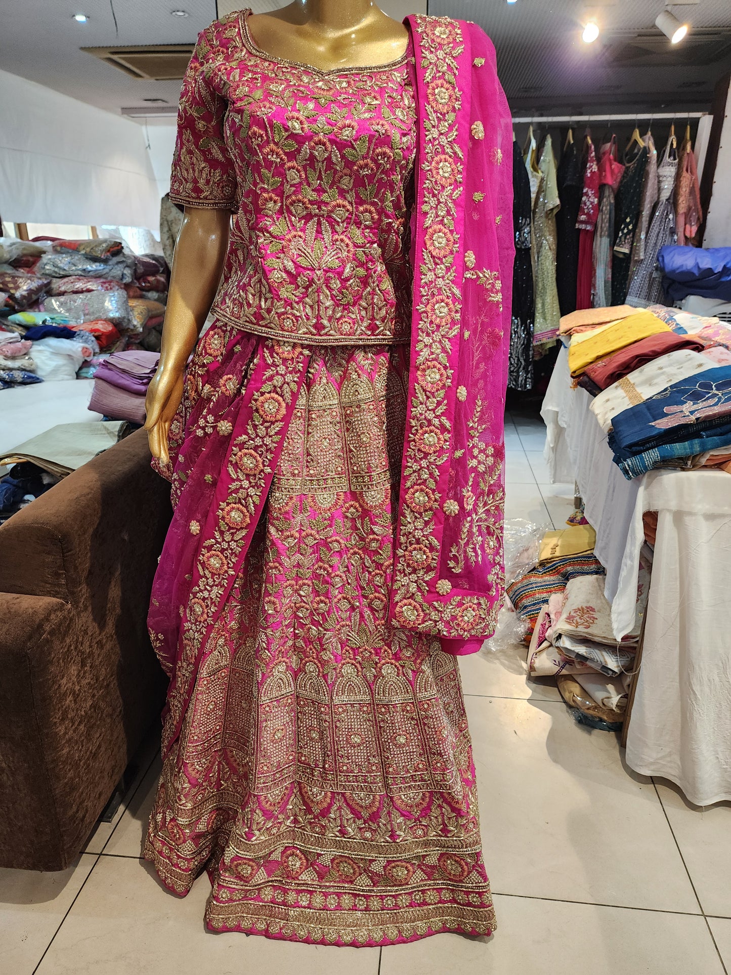 Pink Bridal Lehenga