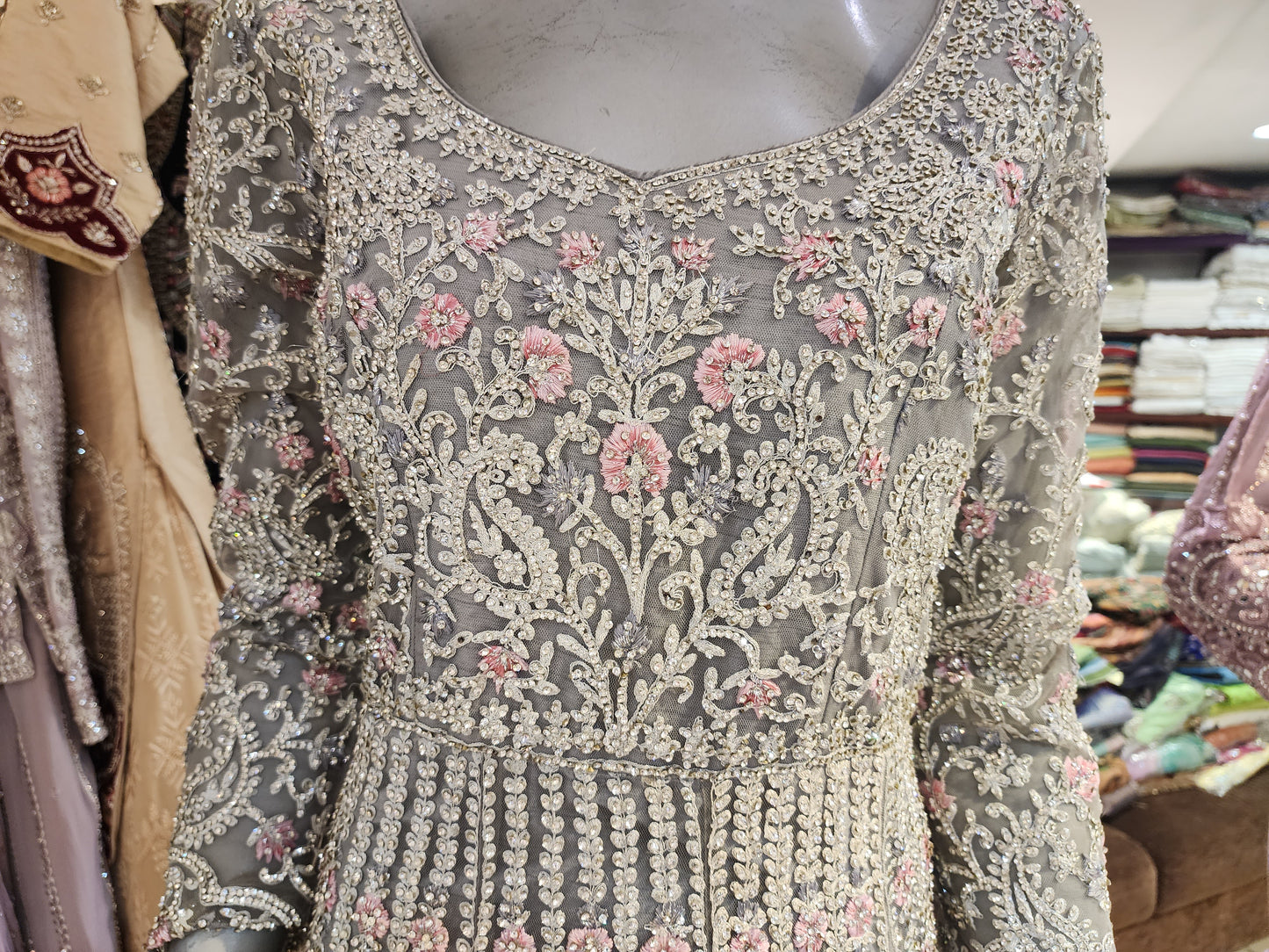 Silver zarkan Dress