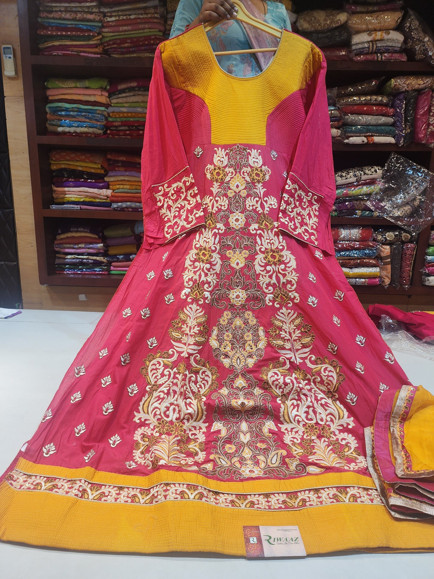Cotton anarkali suit