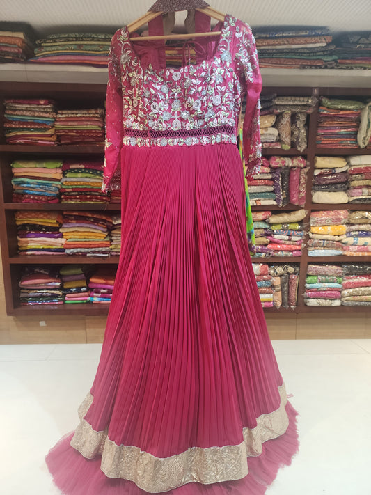 Cherry anarkali dress