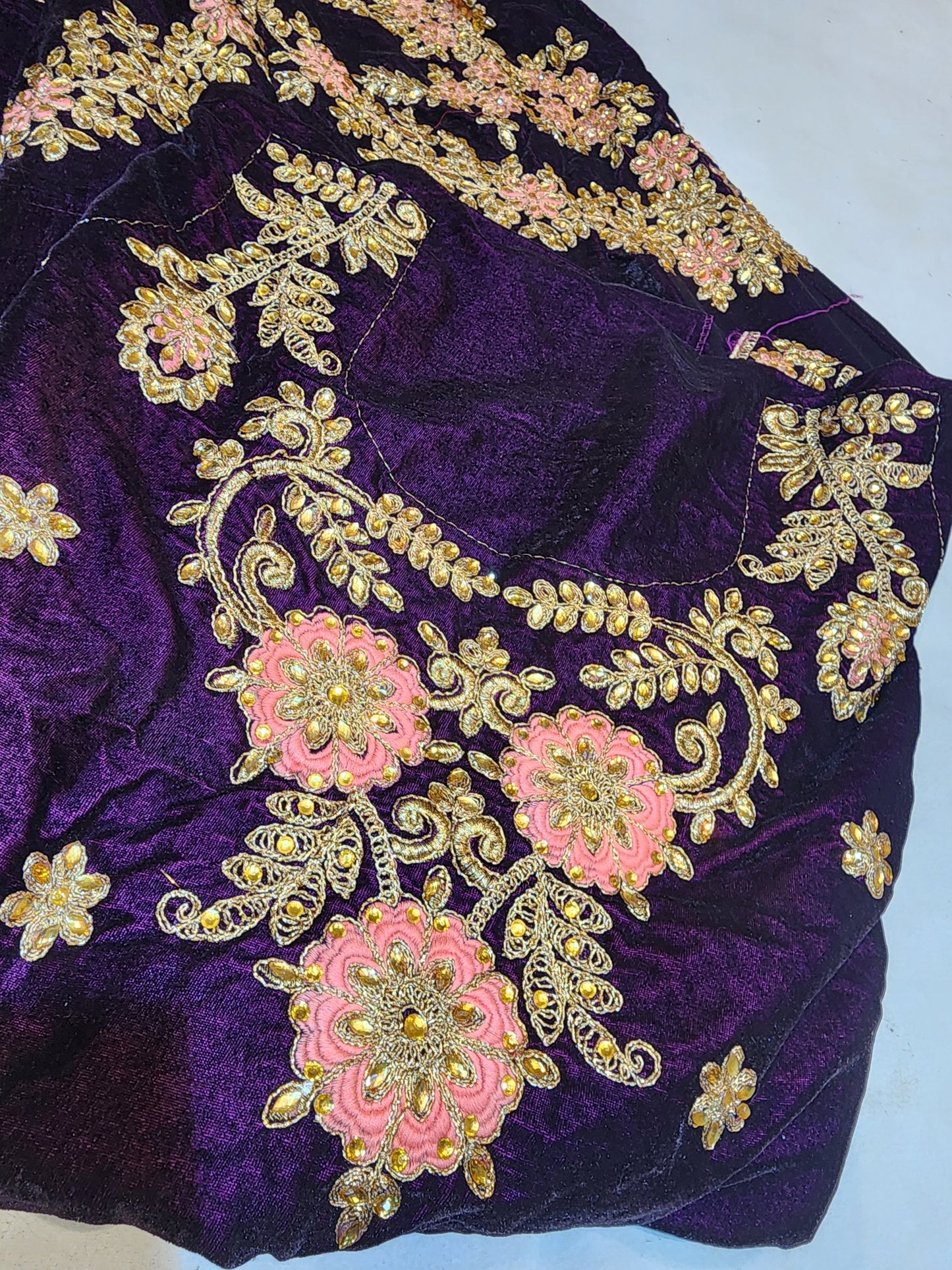 Velvet lahanga wine and peach colour