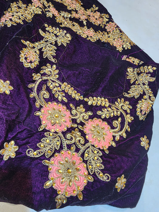 Velvet lahanga wine and peach colour
