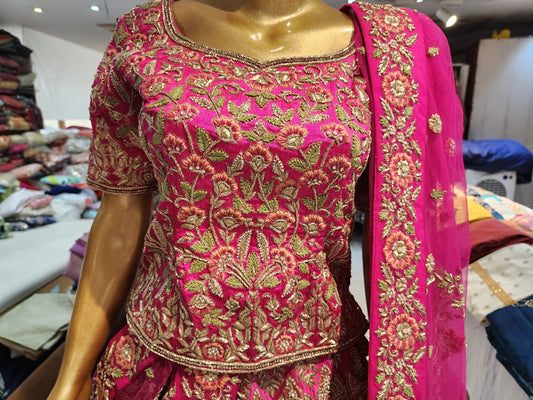 Pink Bridal Lehenga