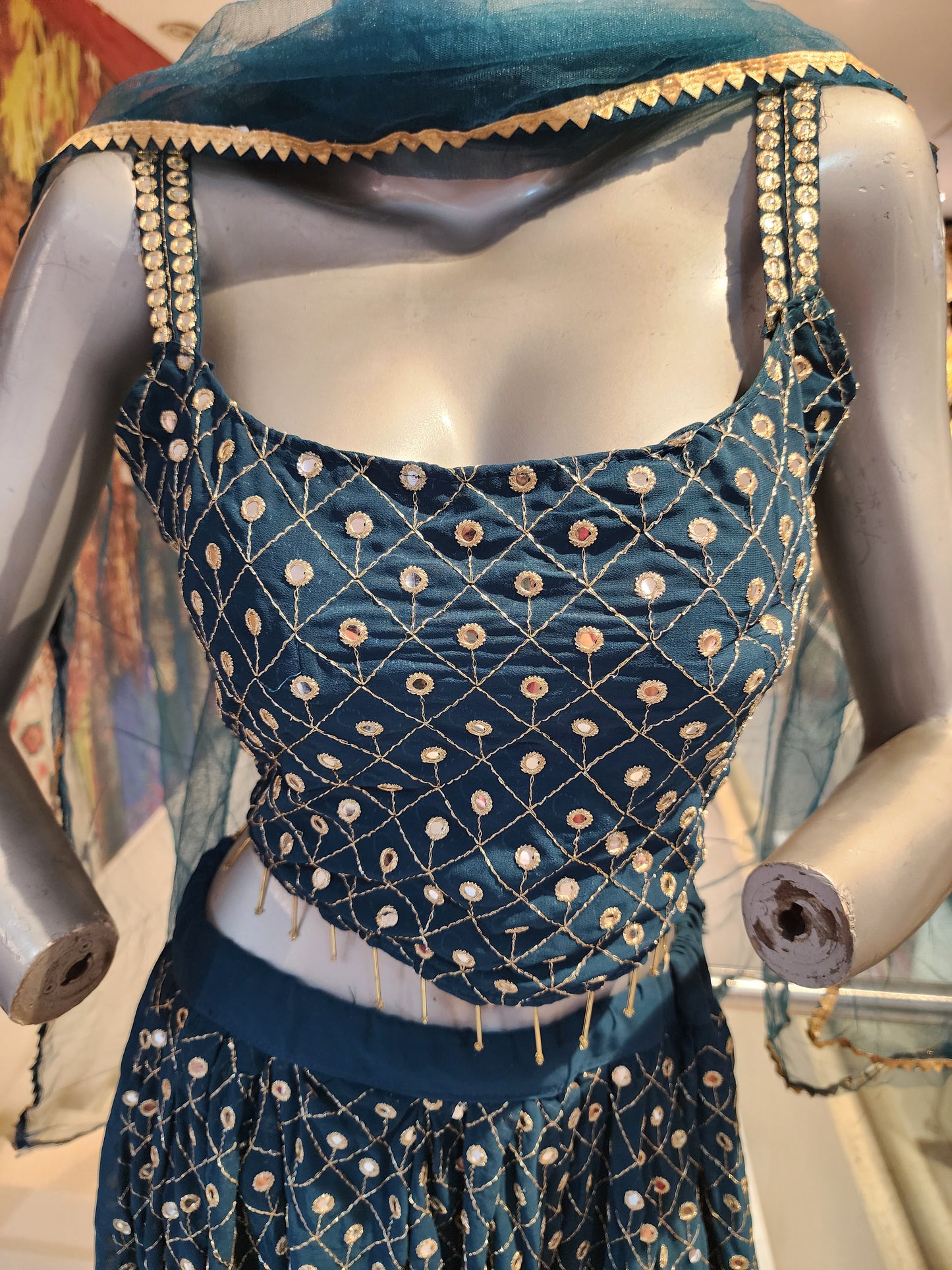 Rama Green lehenga