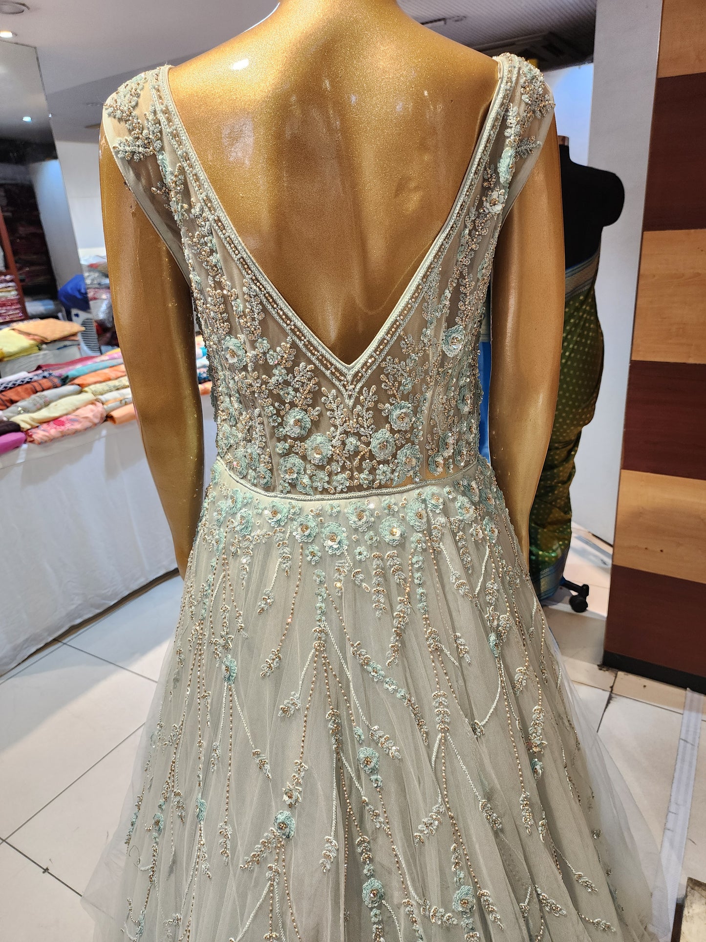 Sky blue Gown